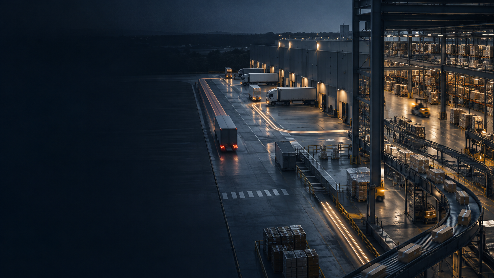 A precise, modern distribution and manufacturing operation in motion